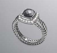 David Yurman Jewelry Hematite Petite Albion Cushion Ring