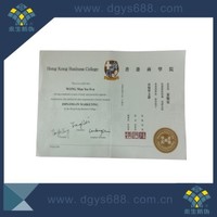 more images of Anti-counterfeiting certificate with hot stamping 3d hologram effect