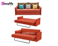 Modern design convertible 2 seater pull out sofa bed