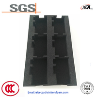 Black XPE Conductive Foam Packing Insert For Electronic products