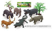 The factory wholesale 3D pvc plastic animal figurine toy