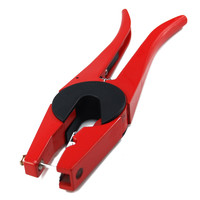 Ear Tag Applicator Pliers for Universal Livestock Animal Tagger Puncher Pliers for Pigs Sheep Goat (Red) (1pcs)