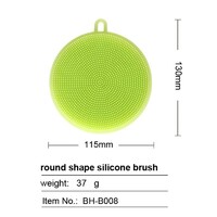 more images of Round Silicone Dishwashing Sponge
