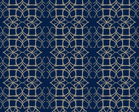 Dark Blue Cut Traditional Prayer Room Carpet
