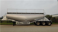 High quality W-shape 32cbm tri-axle Dry Bulk Tanker with air compressor