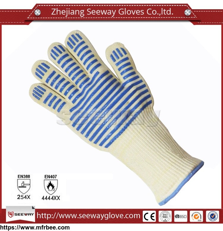 seeway_f500_two_sides_silicone_dots_heat_resistant_bbq_gloves_kitchen_safe