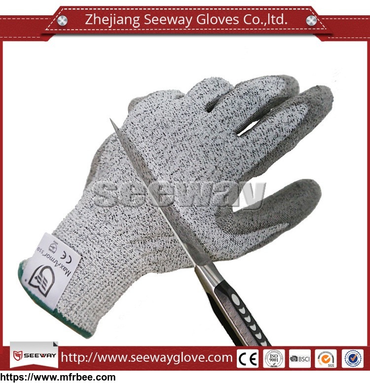 seeway_b510_hhpe_palm_pu_coated_working_safety_cut_resistant_gloves