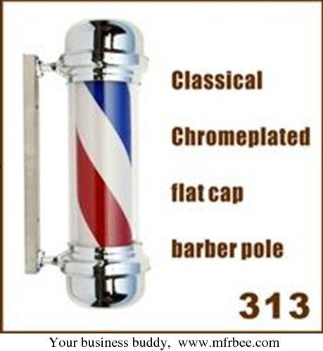 flat_caps_chrome_plated_rotating_barber_shop_pole_313
