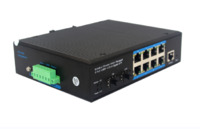FCC IP40 Gigabit 1 Optical 4 Electrical Industrial Ethernet POE Switch