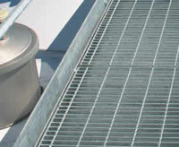 Grid grating used for condensers platform with aluminum or welded type