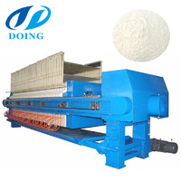 Large capacity stable plate press filter cassava flour dewatering machine