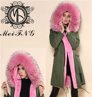 more images of Europe style fishtail parka with fur liner