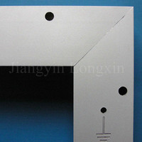Aluminum solar panel frame silver anoized with machining available