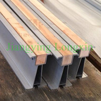 more images of 6061 Aluminum scaffolding beam 150x90mm with wood fitter