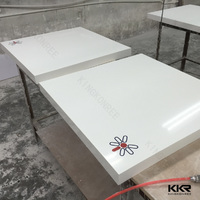 Elegant and fashion restaurant tables with logo