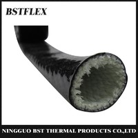Black Silicone Coated Fiberglass Heat Sleeve