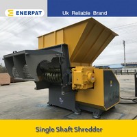 Single Shaft Shredder Plastic Crusher Waste Shredder Machine