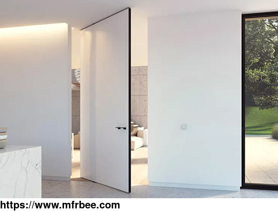 white_solid_main_door_modern_designs_pivot_front_door