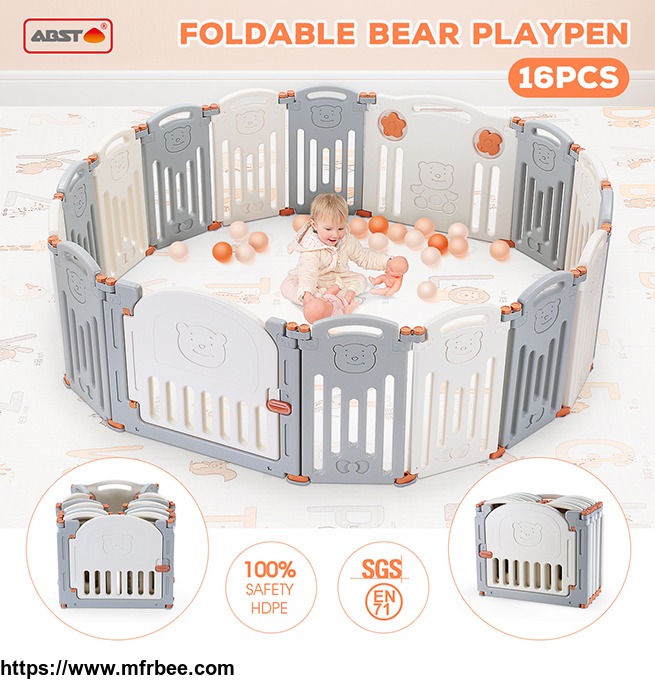foldable_baby_playpen_kids_panel_safety_play_center_yard_home_indoor_outdoor_pen_fence