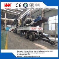 Reliable tyre type mobile crushing station manufacturer