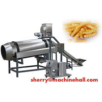 more images of Single-Drum Potato Chips Flavoring Machine|French fries flavoring machine|seasoning machine