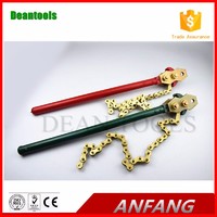non sparking chain pipe wrench ,punch forging copper aluminum chain tube spanner