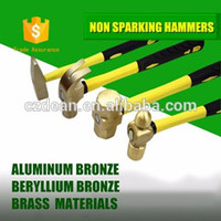 non sparking ball pein hammer ball peen hammers with fiber handle 0.23kg brass ball hammer