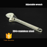 Non - magnetic anti - corrosion Adjustable wrench 304# stainless steel tools