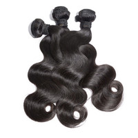 3pcs Lot Cheapest  100% Natural Brazilian and Malaysian Virgin Human Hair Bundles weaving