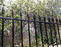 Steel Fence Panels with Extended Rod Top