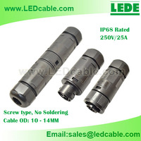 more images of 25A IP68 Waterproof Cable Connector