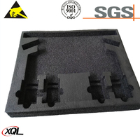 Heat resistant ESD xpe component box insert