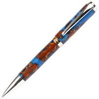 Baron Ball Point Pen - Turquoise Pine Cone Lanier Pens Original