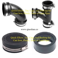Quick Tees and Quick Elbows For Cast Iron, Plastic, Copper, Steel or Lead Pipes