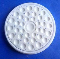 more images of Round Dental Ceramic Mixing Slab(Wet tray )(Mixing tray ) (35 wells)