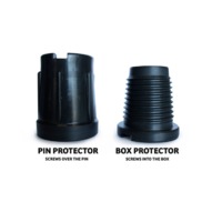 Heavy duty plastic drill pipe thread protectors
