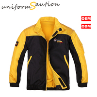Custom corporate polyester waterproof windbreaker jacket for CALTEX