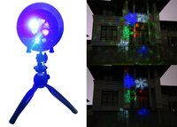 The newest Fashion ABS made outdoor Christmas laser lights with LED snowflake and speaker music projector