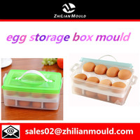 portable plastic double layer egg storage box mould