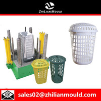 Mould Round Laundry Basket with cover Plastic Basket Mould