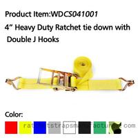 WDCS041001 4” 20000lbs heavy duty ratchet straps