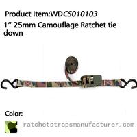 more images of WDCS010103 1” 25mm Camouflage Ratchet tie down