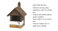 more images of multi sparrow robin pine wooden bird nest box
