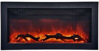 36" remote control wall-hang electric fireplace