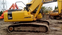Used Komatsu PC200 crawler excavator
