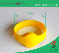 RFID round silicone wristband (Φ74mm, Product model:ZT-DFY-WRI02)