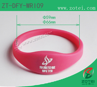 more images of RFID oblate silicone wristband (Φ59/Φ66MM, Product model: ZT-DFY-WRI09)