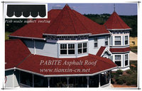fiberglass asphalt roofing         round  shingle roof with low price