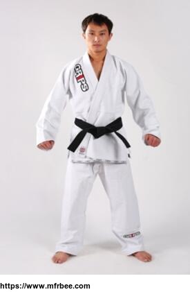 cotton_polyester_white_twill_karate_uniforms_karate_suits_karate_gis_with_wkf_approved
