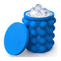 more images of Portable Ice Ball Portable Food Grade Silicone Ice Tray Mold Beer Wine Ice Cube Mold Bucket